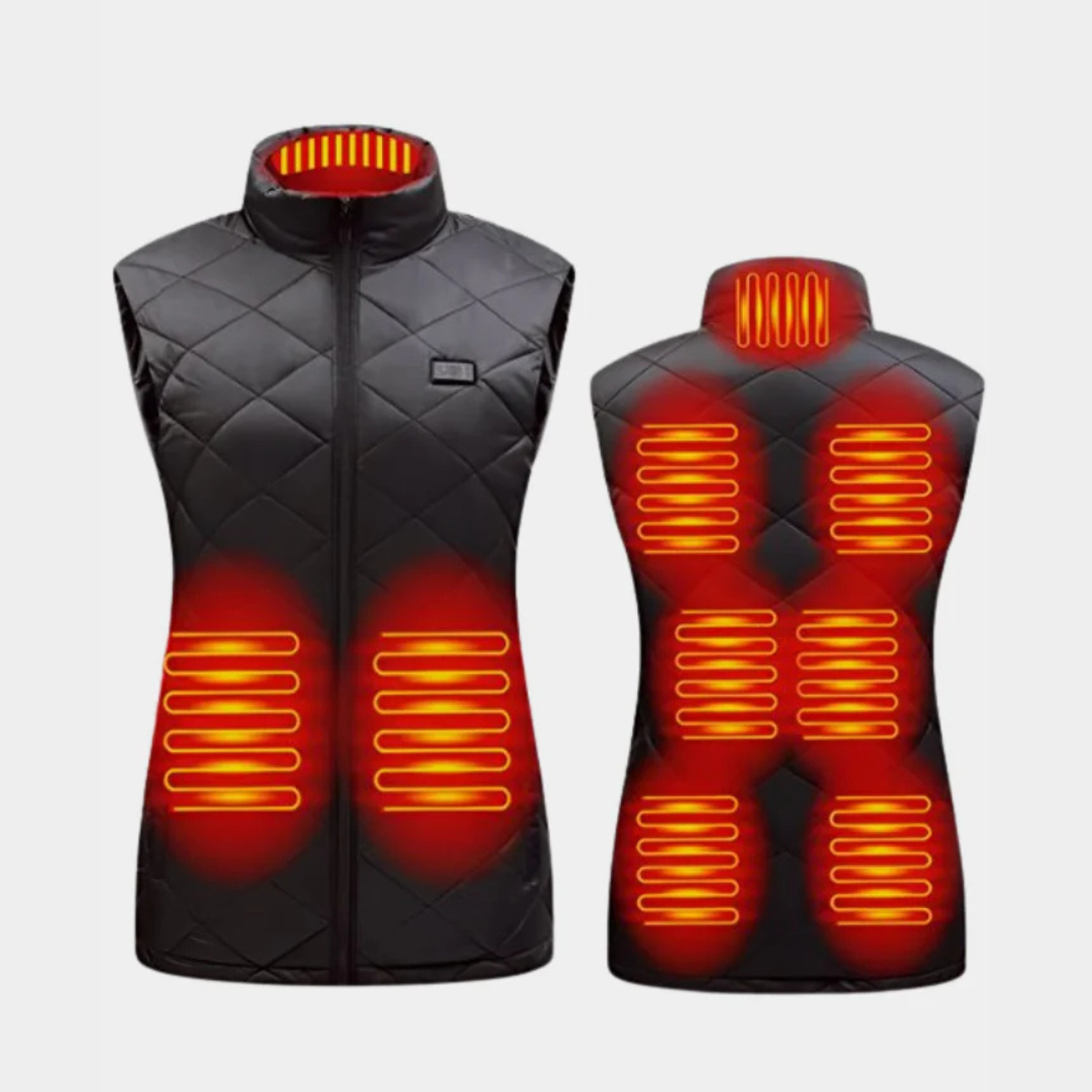 Gilet chauffant pour femme : 9 zones, double commande | Ka-mostore