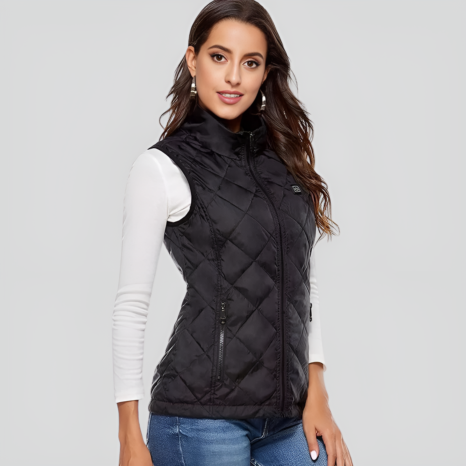 Gilet chauffant pour femme : 9 zones, double commande | Ka-mostore