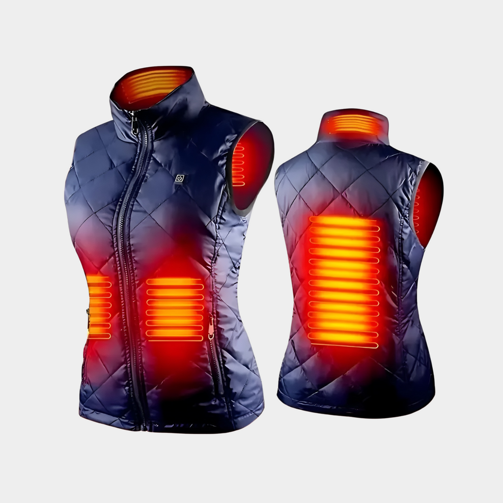 Gilet chauffant pour femme : 9 zones, double commande | Ka-mostore