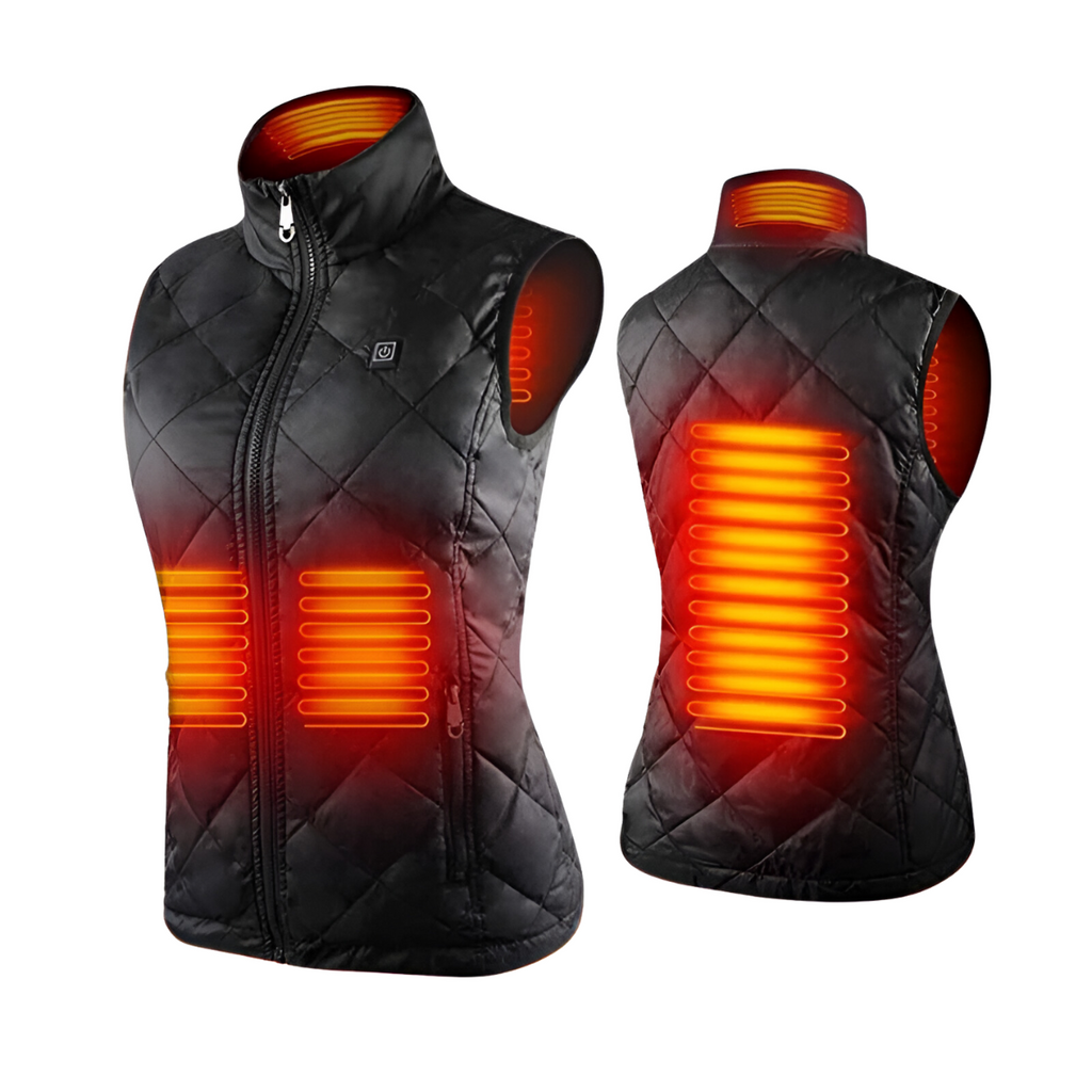 Gilet chauffant pour femme : 9 zones, double commande | Ka-mostore