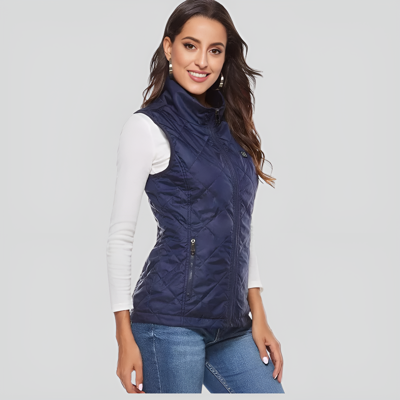 Gilet chauffant pour femme : 9 zones, double commande | Ka-mostore