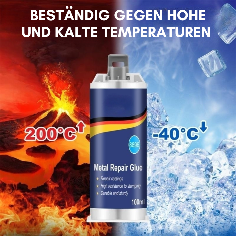 High-Performance Metal Repair Adhesive | Industrial Adhesive for Cast Iron, Steel & Aluminum | Heat Resistant & Waterproof | 100ml Liquid Metal Repair Kit | Silver | Ka-mostore
