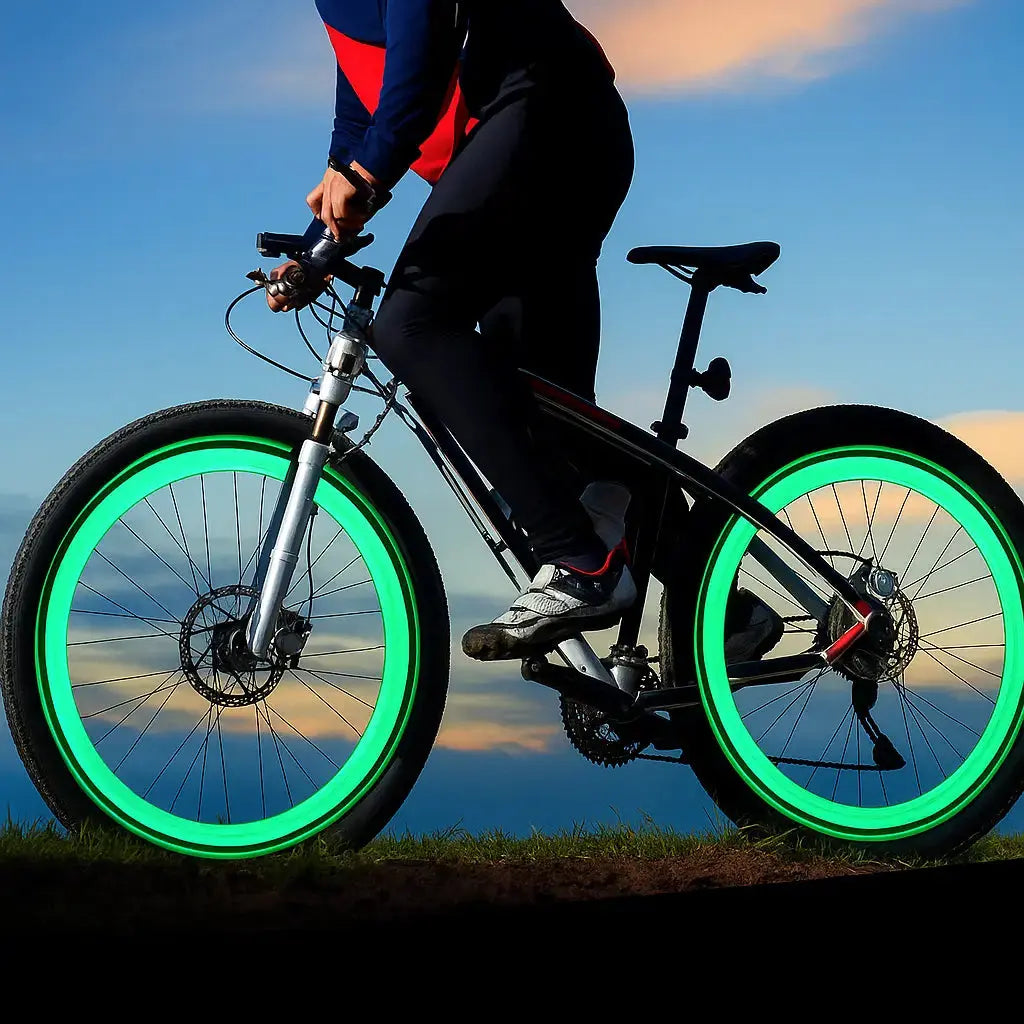 Motion-Activated LED Bike Valve Lights for Safety | Ka-mostore