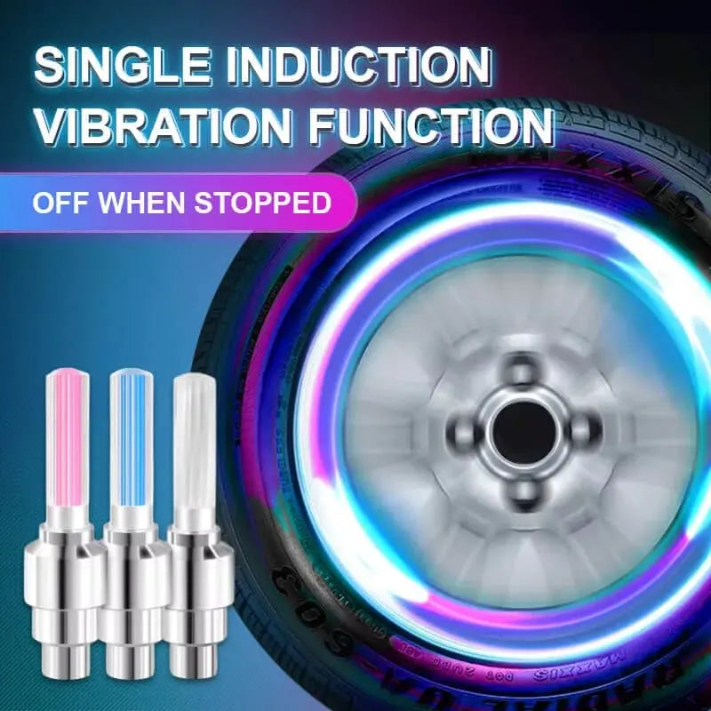 Motion-Activated LED Bike Valve Lights for Safety | Ka-mostore