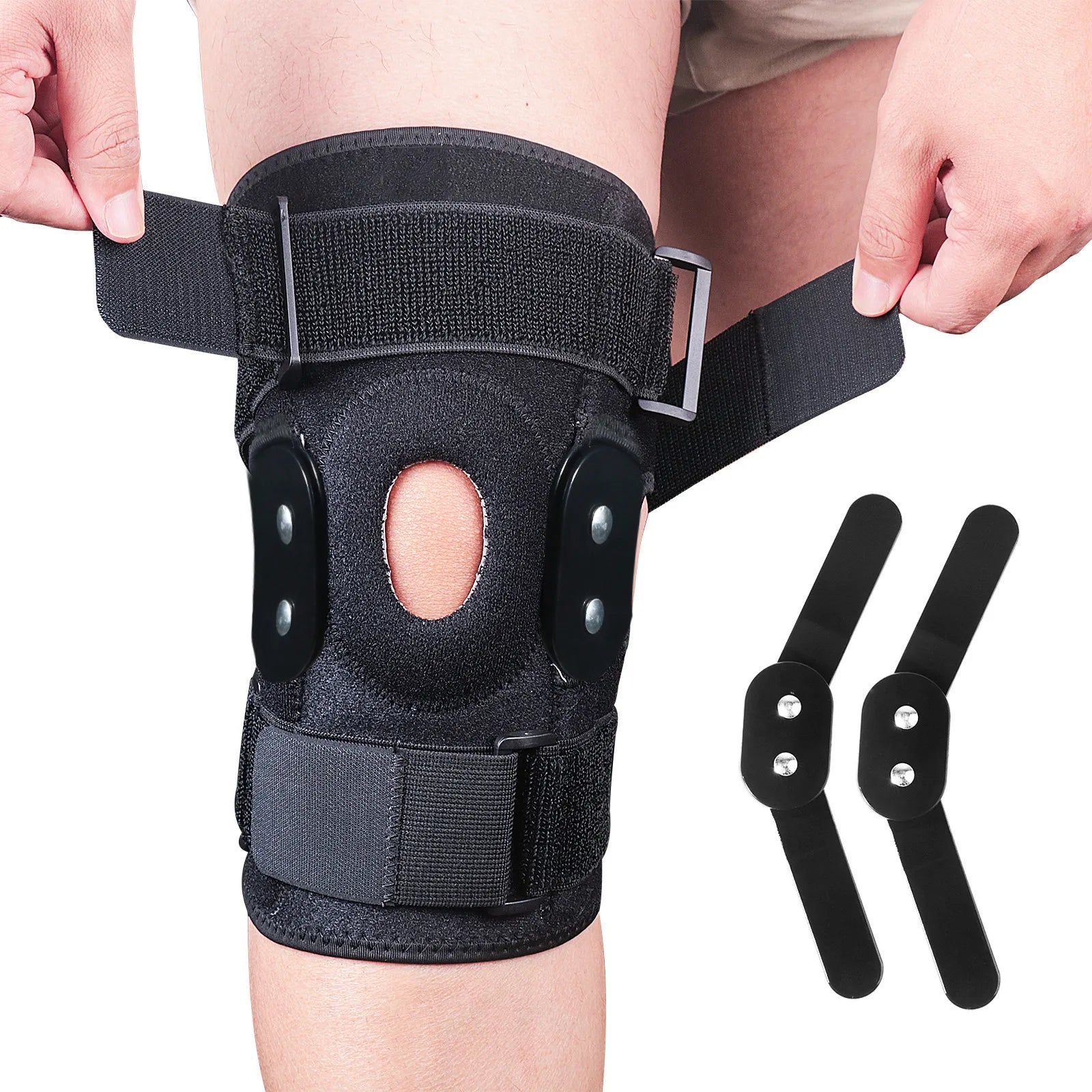 Hinged Knee Brace with Adjustable Straps | Ka-mostore