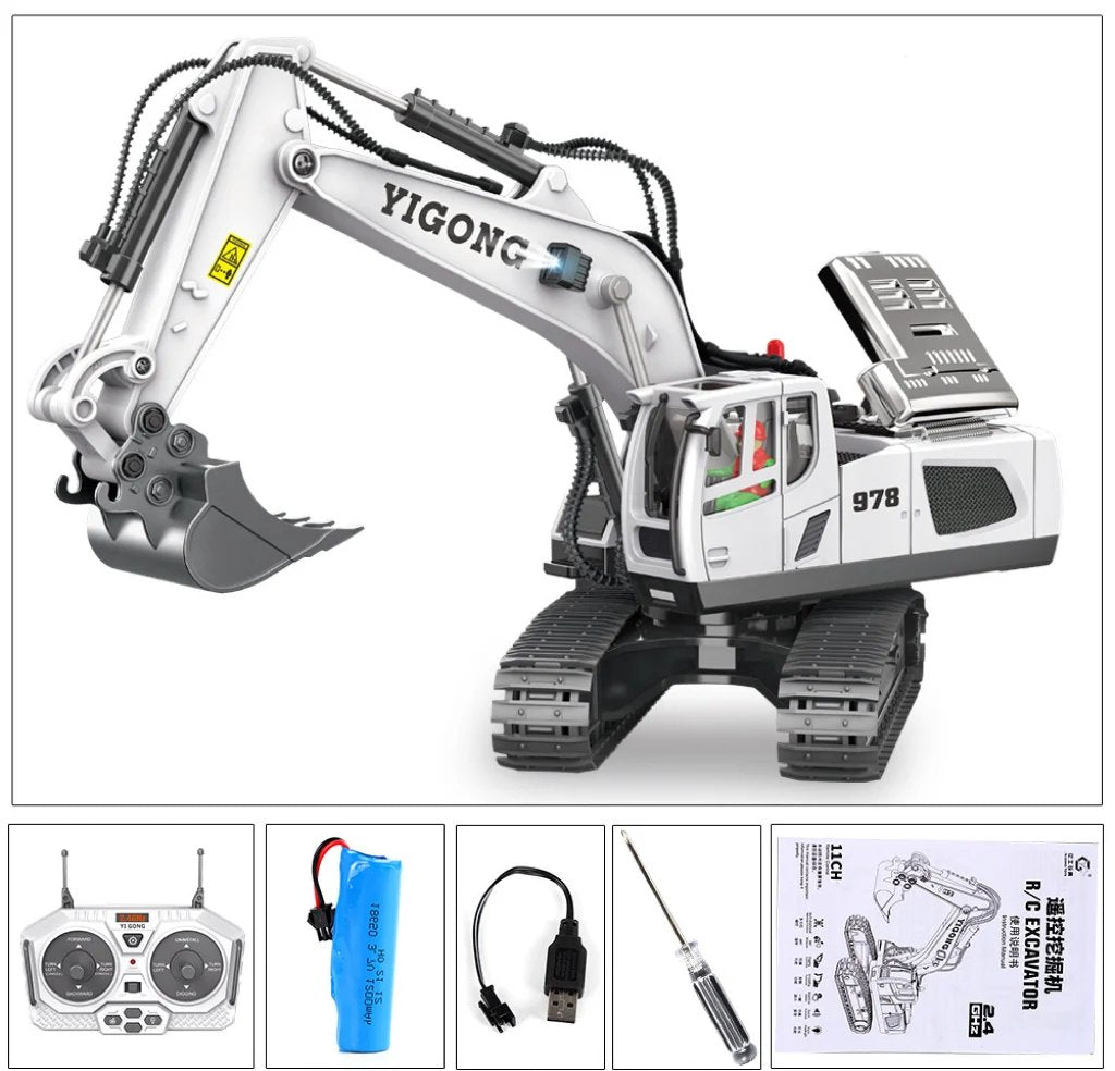 Hydraulic Excavator G308H Full Metal 1/14 Scale RTR | Ka-mostore