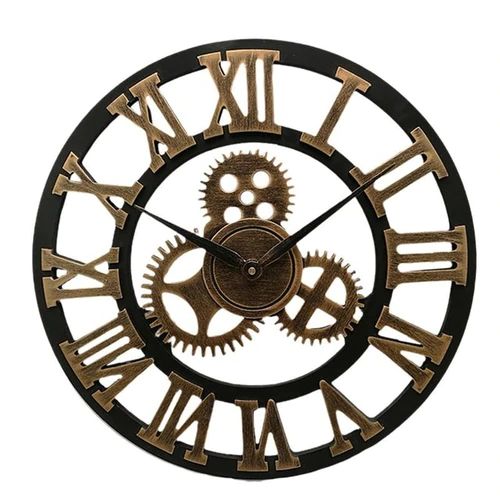 Industrial Wall Clock | Vintage Mechanical Design | Ka-mostore