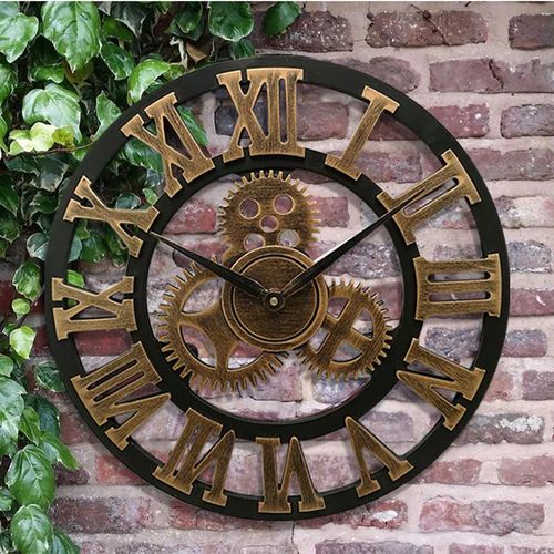 Industrial Wall Clock | Vintage Mechanical Design | Ka-mostore