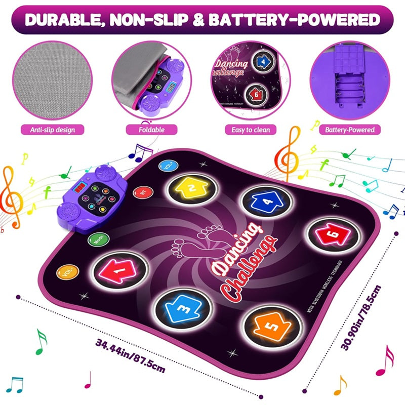 Interactive Dance Mat with 5 Levels of Fun and Challenges for Kids | Ka-mostore