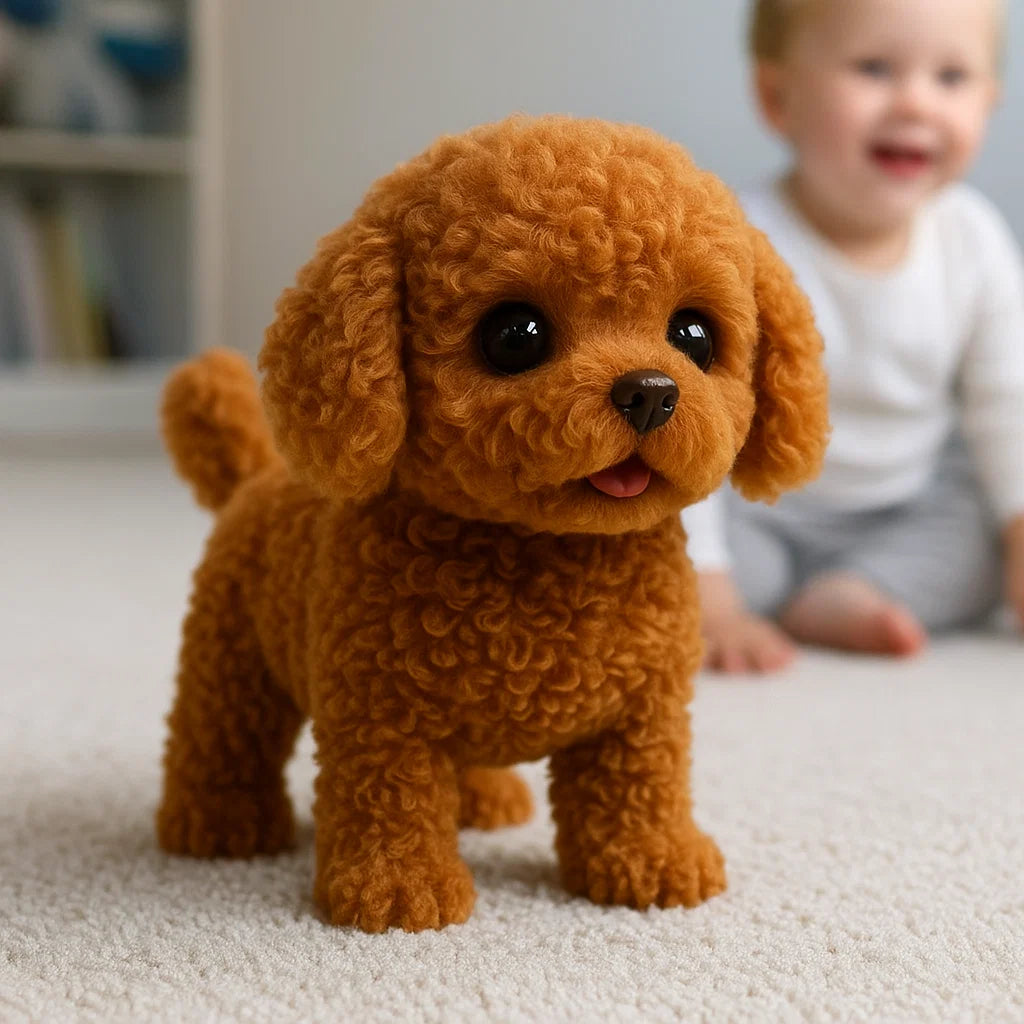 Interactive Plush Puppy - Realistic Stuffed Animal for Children and Adults with Movements and Sounds | Ka-mostore