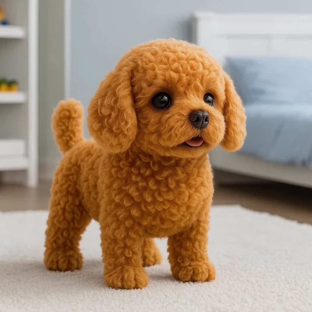 Interactive Plush Puppy - Realistic Stuffed Animal for Children and Adults with Movements and Sounds | Ka-mostore