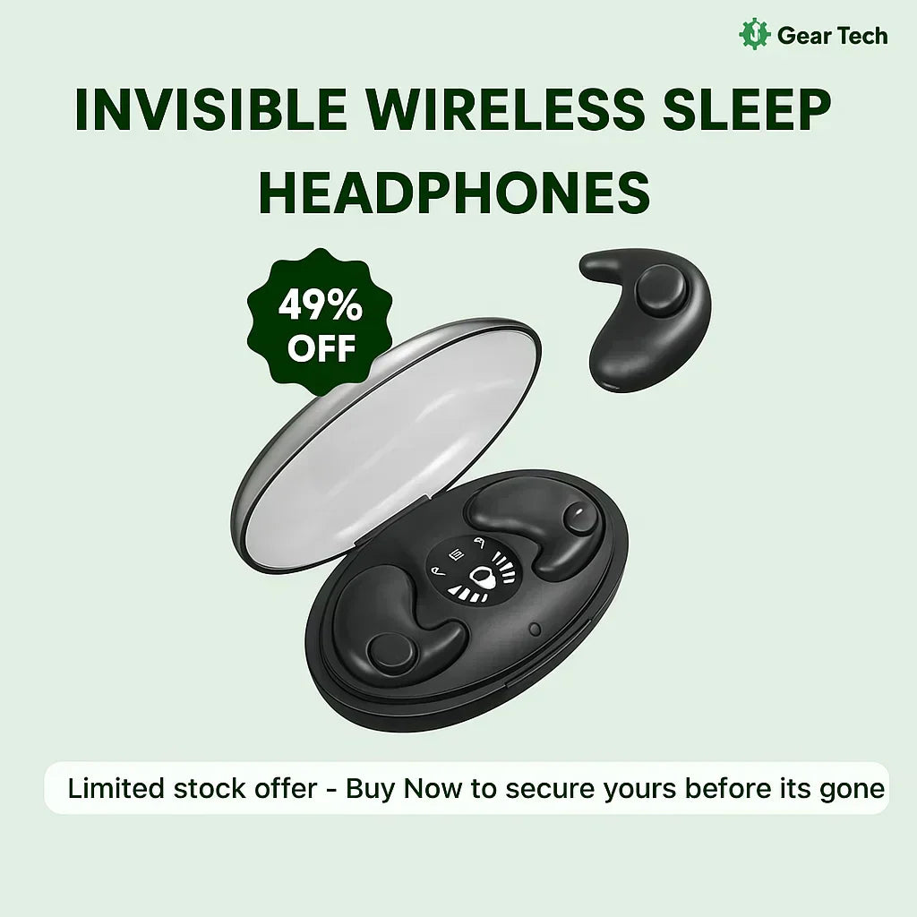 Nenápadná sluchátka Bluetooth 5.3 na spaní | Voděodolná a s dlouhou výdrží baterie | Ka-mostore