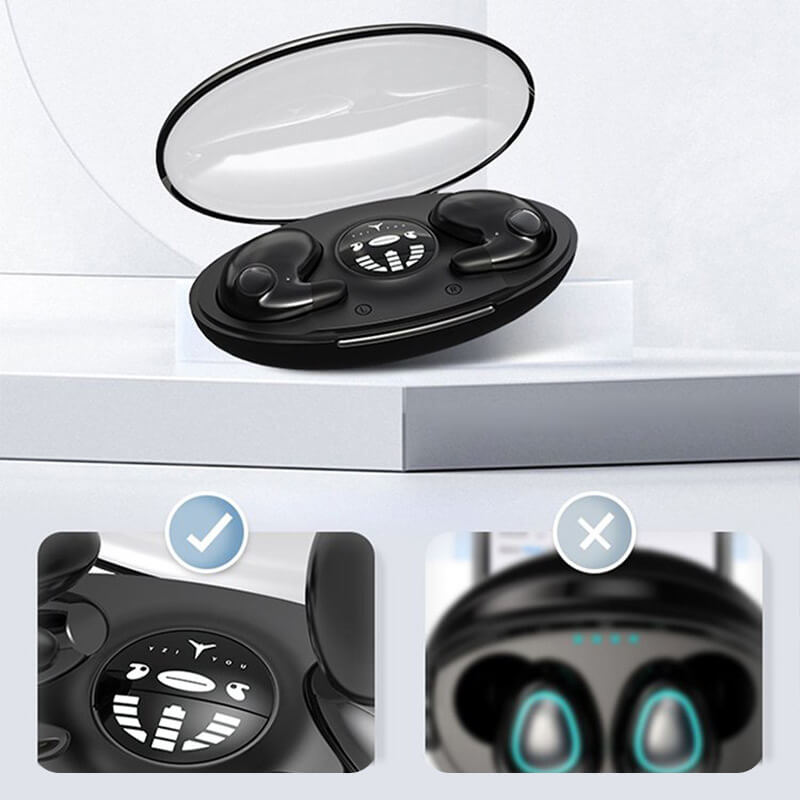 Nenápadná sluchátka Bluetooth 5.3 na spaní | Voděodolná a s dlouhou výdrží baterie | Ka-mostore