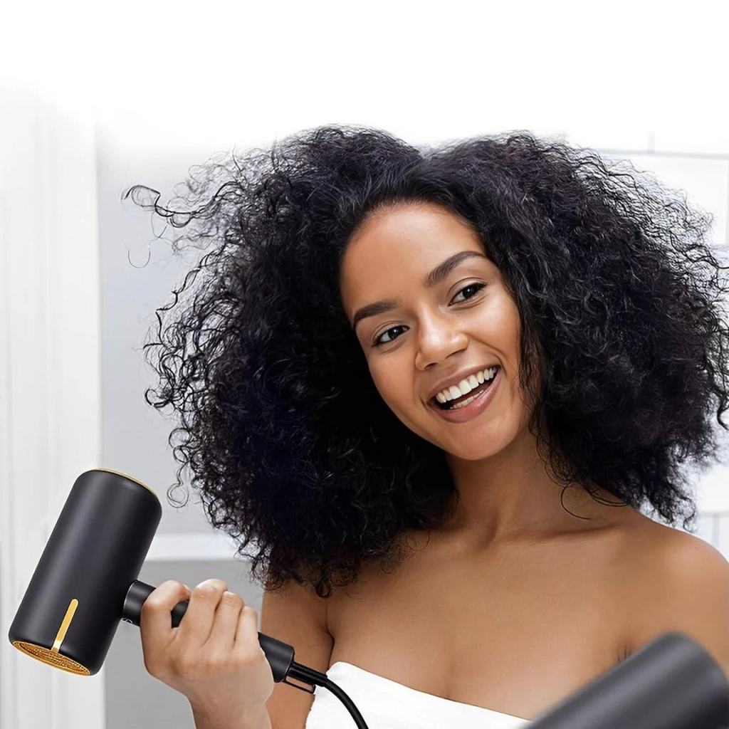 Ionic Blow Dryer | Quick Dry & Anti-Frizz | Gray | Ka-mostore