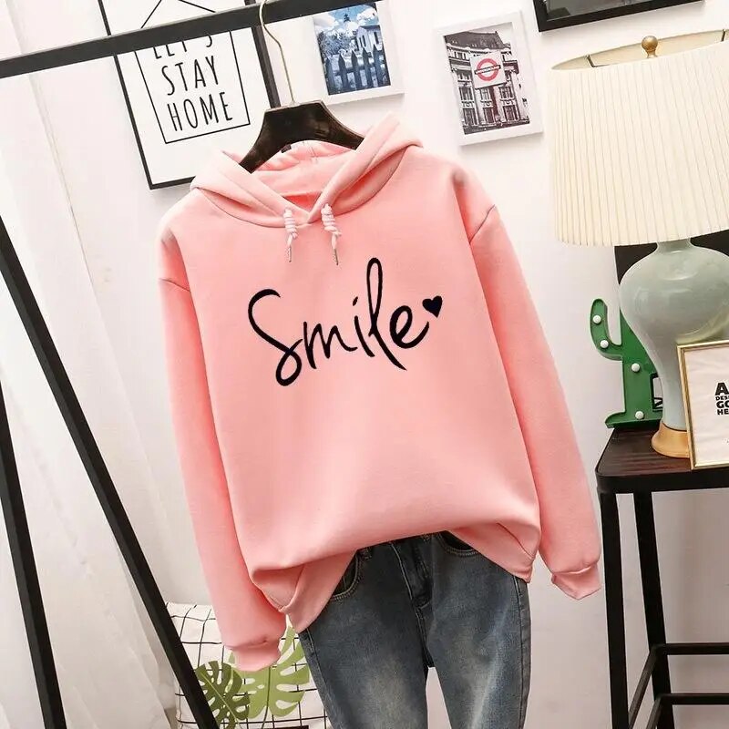 Cozy Smile Graphic Hoodie | Ka-mostore