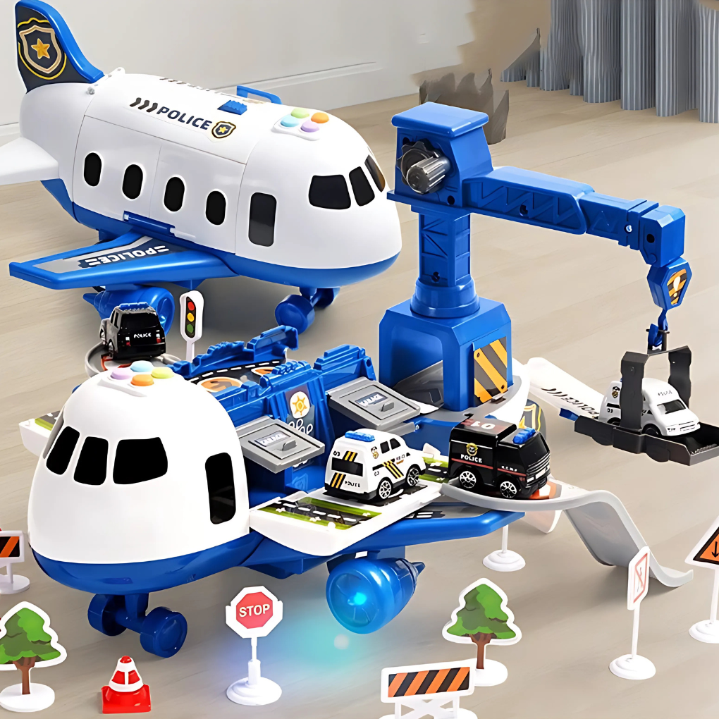 Kids Deformable Airplane Toy with Storage & Music | Ka-mostore