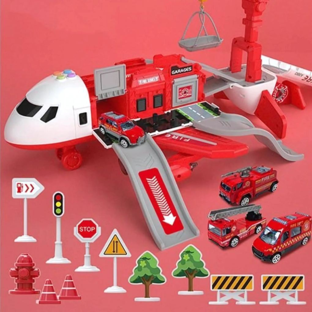 Kids Deformable Airplane Toy with Storage & Music | Ka-mostore
