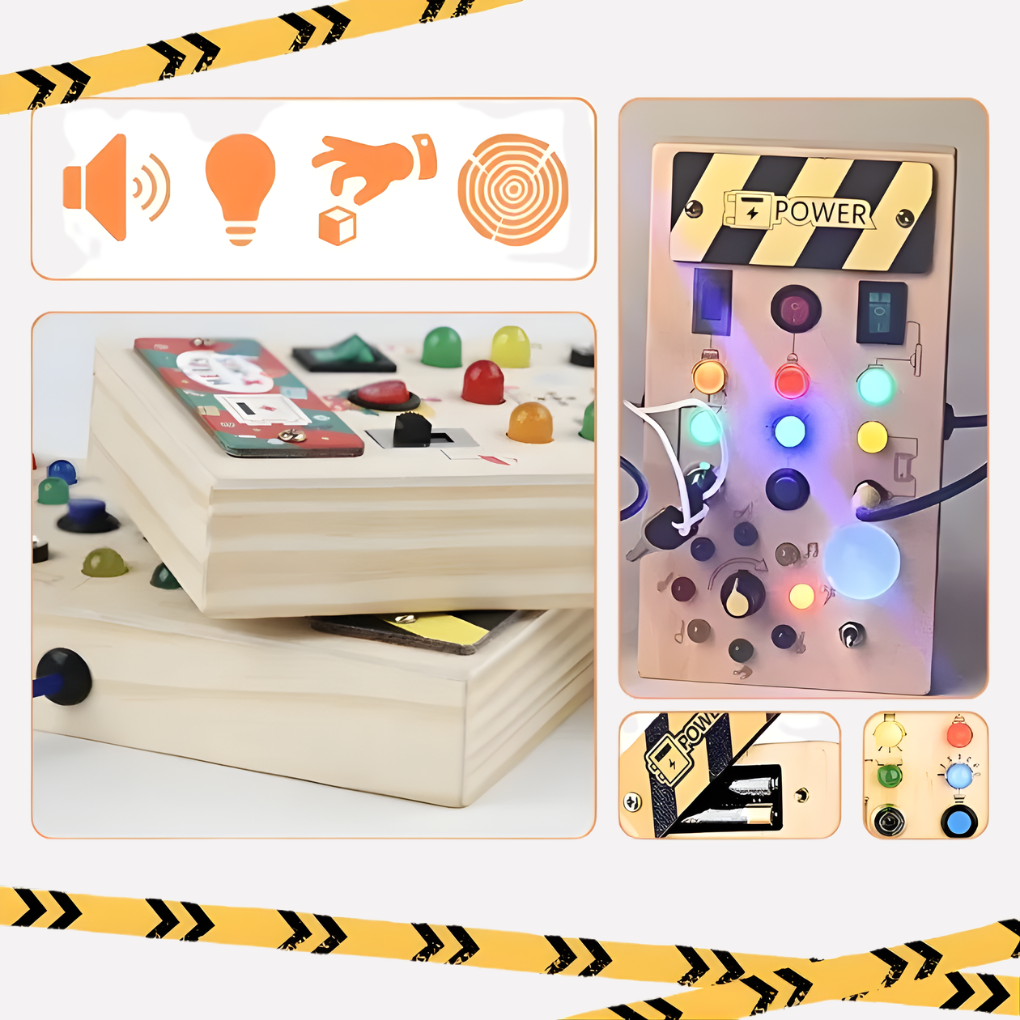 Kids LED Button and Switch Board Toy | Ka-mostore
