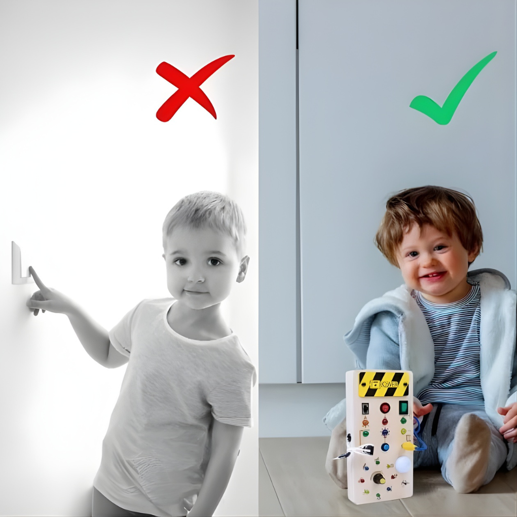 Kids LED Button and Switch Board Toy | Ka-mostore