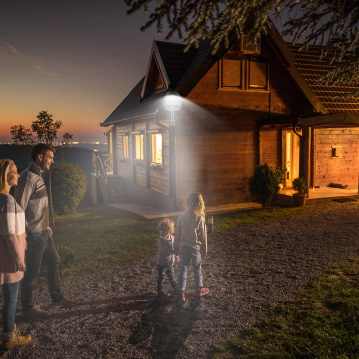 Kocaso LED Outdoor Lamp with Photocell - 144 LEDs, IP65 | Ka-mostore