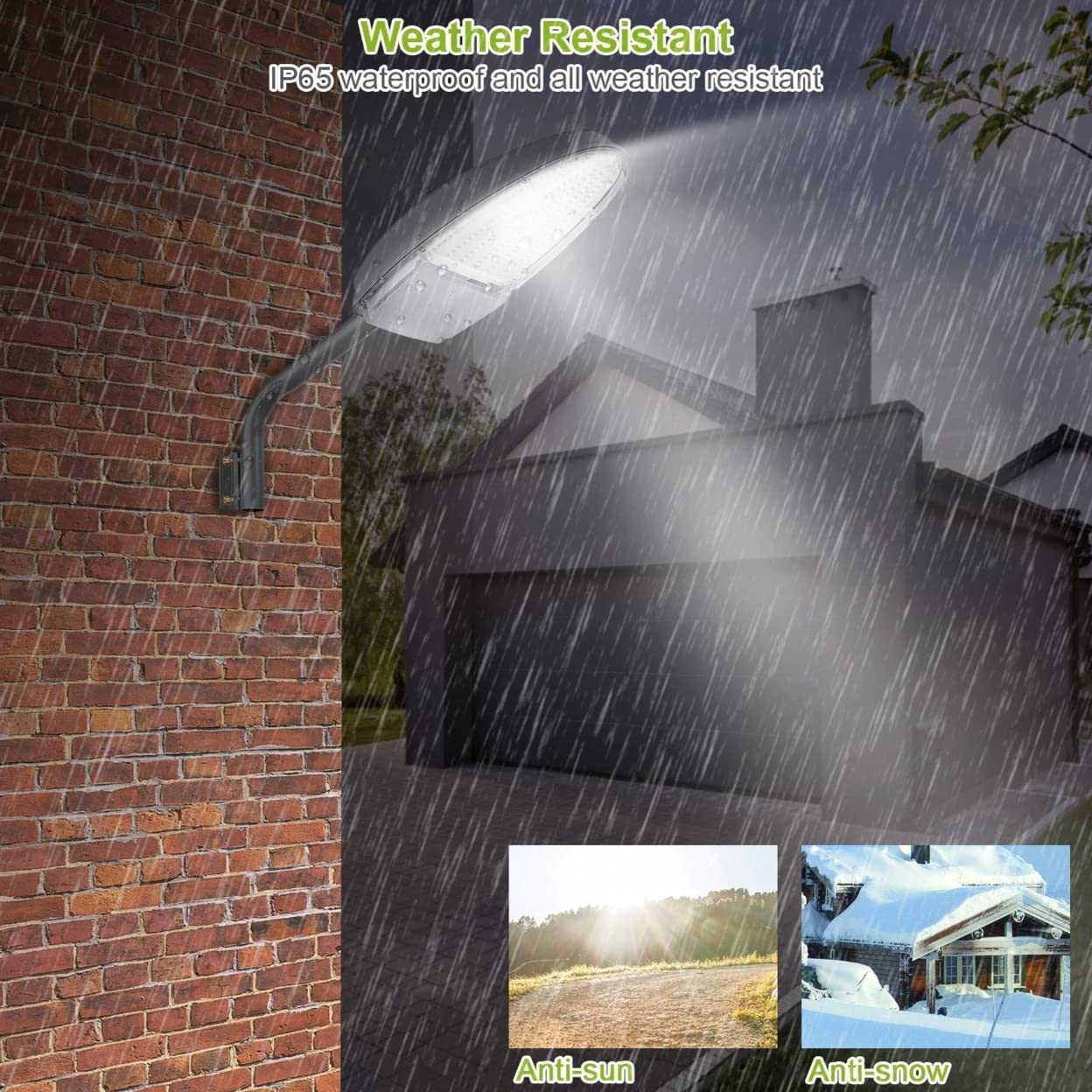 Kocaso LED Outdoor Lamp with Photocell - 144 LEDs, IP65 | Ka-mostore