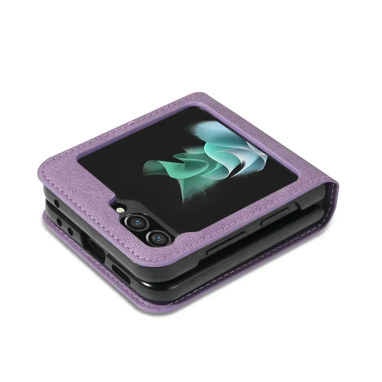 Leather Wallet Case for Samsung Galaxy Z Flip Series | Ka-mostore