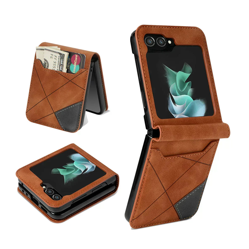 Leather Wallet Case for Samsung Galaxy Z Flip Series | Ka-mostore