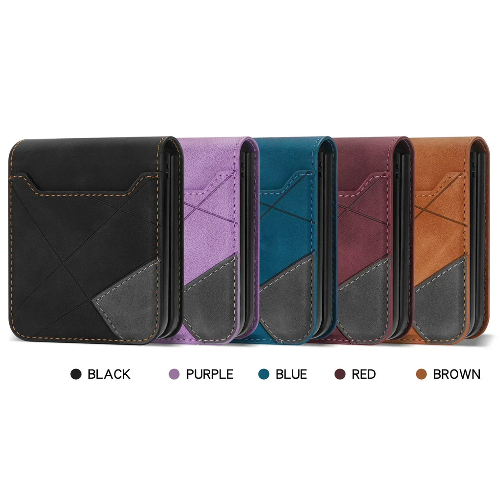 Leather Wallet Case for Samsung Galaxy Z Flip Series | Ka-mostore