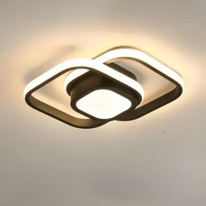 Modern Double Ring LED Flush Mount Light | Ka-mostore