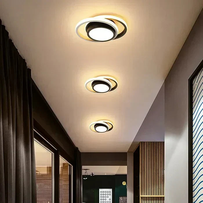 Modern Double Ring LED Flush Mount Light | Ka-mostore