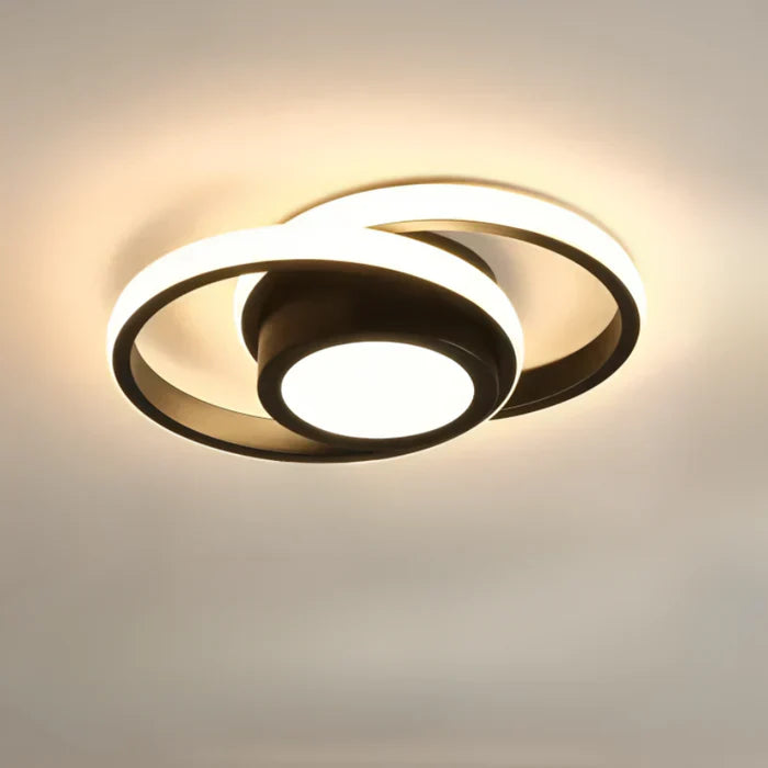Modern Double Ring LED Flush Mount Light | Ka-mostore