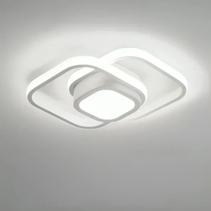 Modern Double Ring LED Flush Mount Light | Ka-mostore