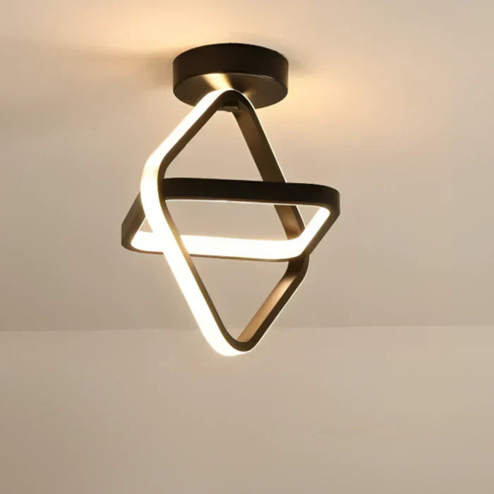 Modern Double Ring LED Flush Mount Light | Ka-mostore
