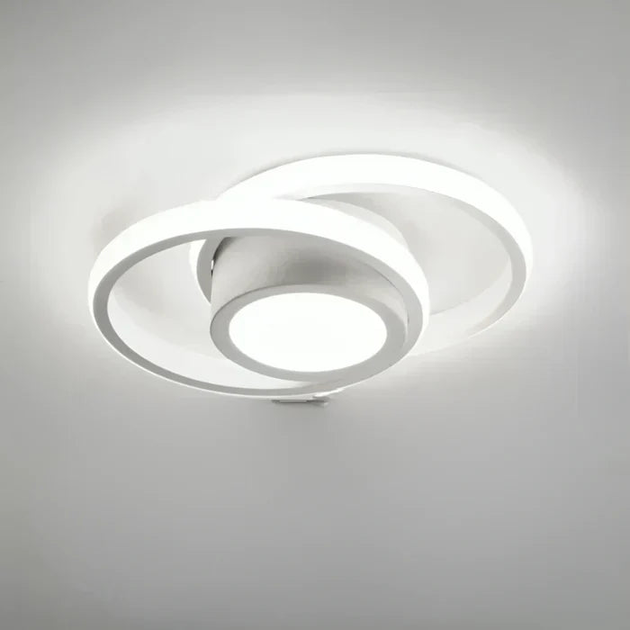 Modern Double Ring LED Flush Mount Light | Ka-mostore