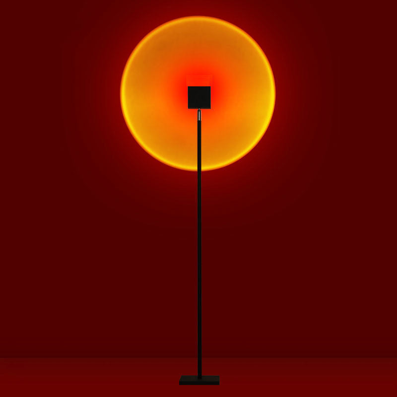 LED farveprojektor gulvlampe | Minimalistisk halo-lyseffekt | Ka-mostore