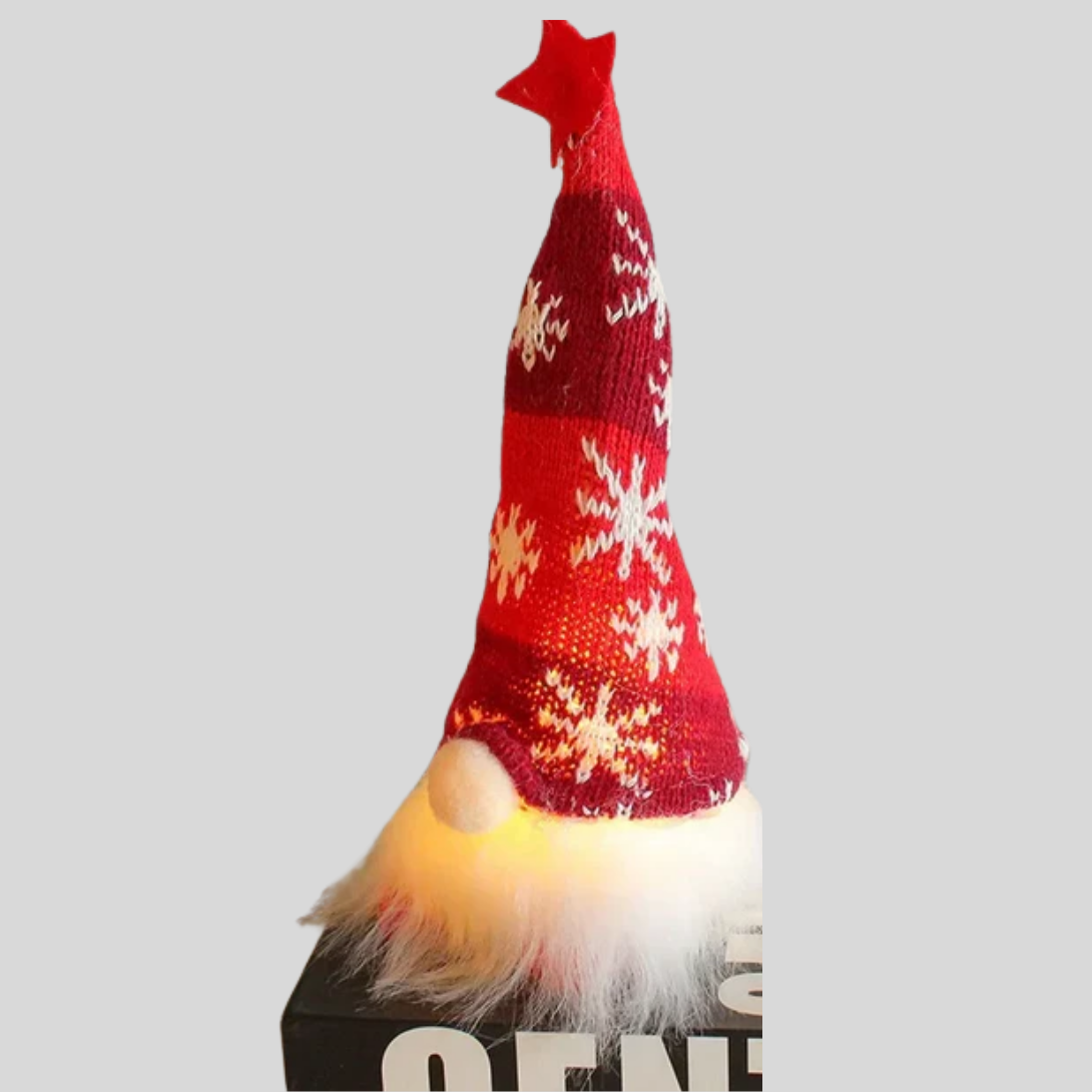 LED Gnome Ornament with Snowflake Hat | Ka-mostore