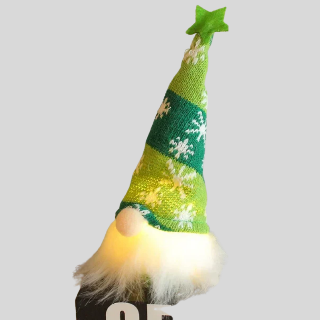 LED Gnome Ornament with Snowflake Hat | Ka-mostore