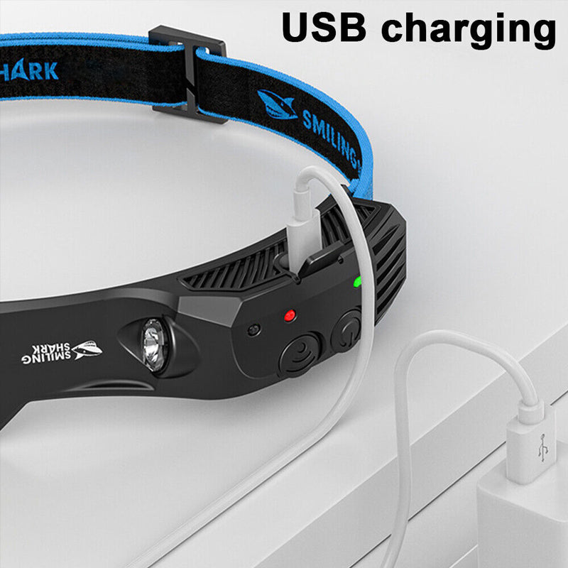 Rechargeable USB Headlamp with Wide Beam and Spotlight | Ka-mostore