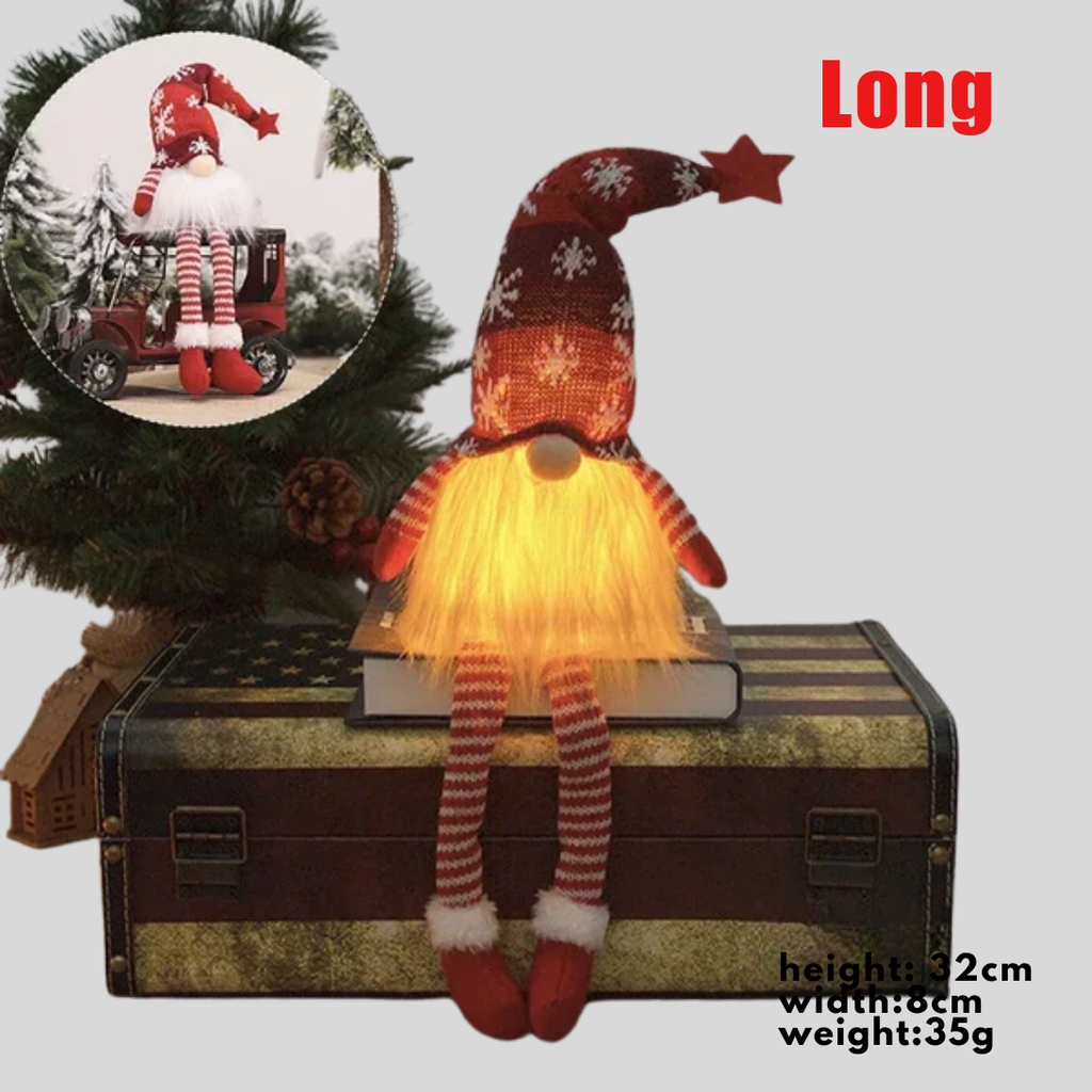 Light-Up Gnome Ornament with Knitted Hat | Ka-mostore