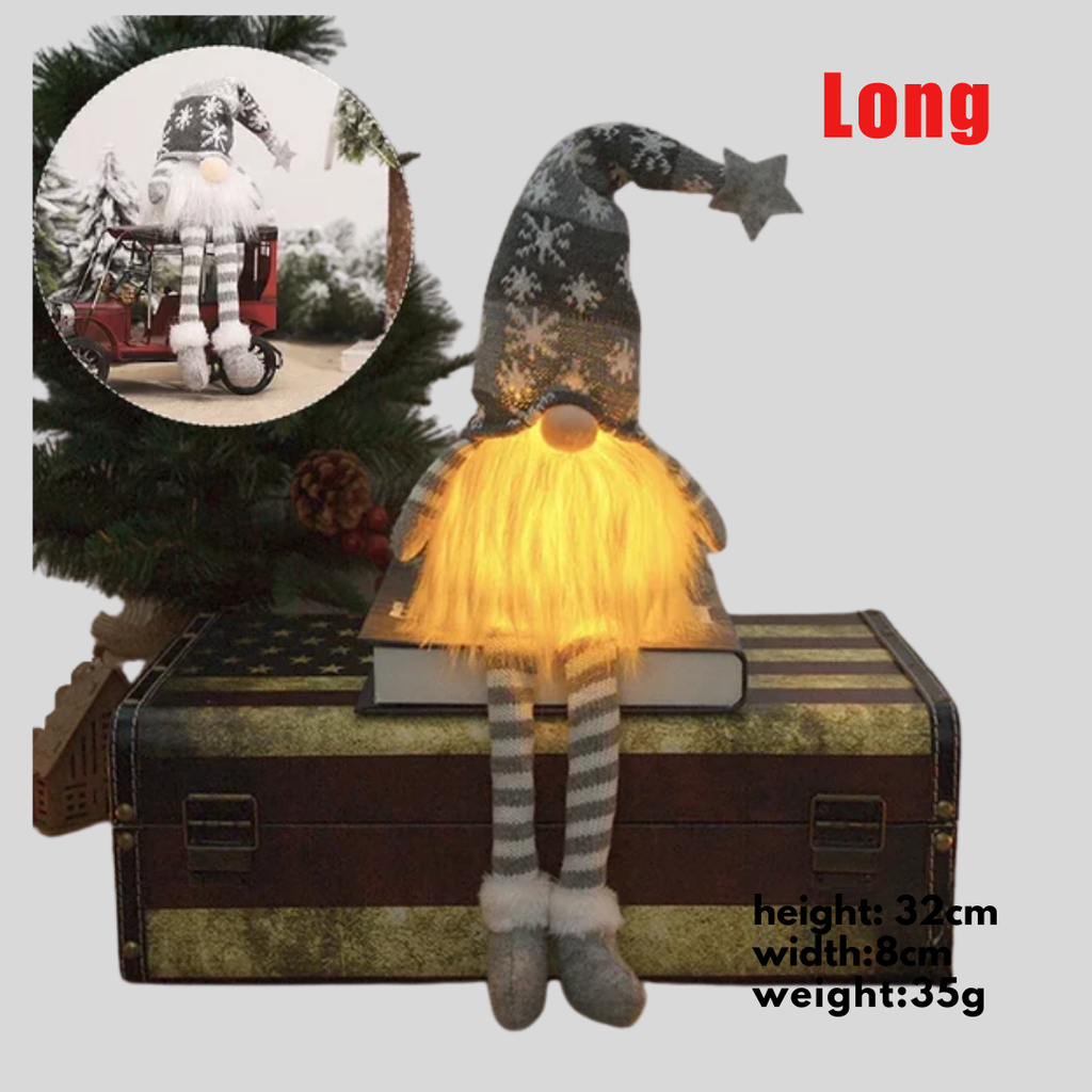 Light-Up Gnome Ornament with Knitted Hat | Ka-mostore