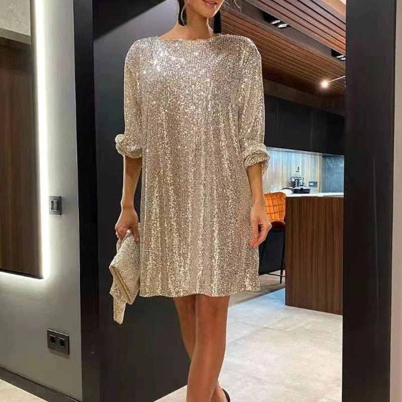 Women's Sparkling Sequin Mini Party Dress | Ka-mostore