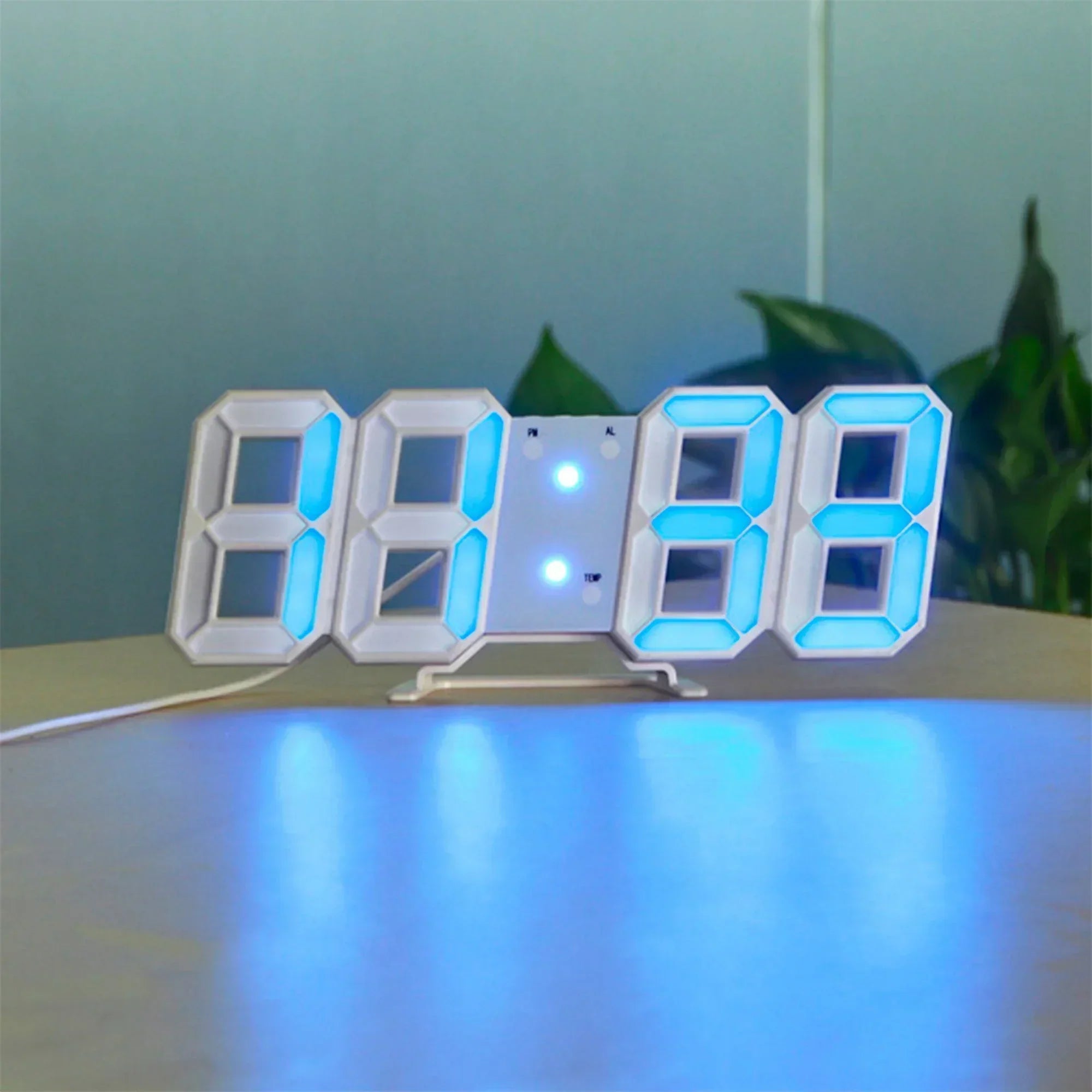 LumiSync 3D LED Wall Clock – Modern Digital Clock with Dimmable Lighting | Ka-mostore