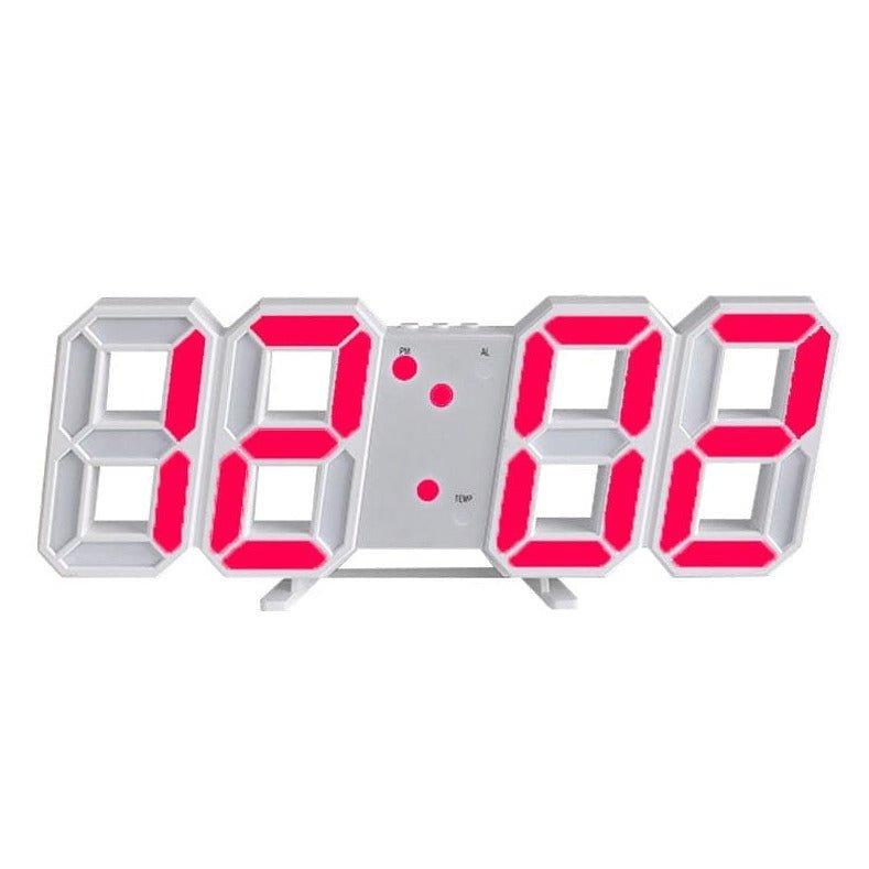 LumiSync 3D LED Wall Clock – Modern Digital Clock with Dimmable Lighting | Ka-mostore