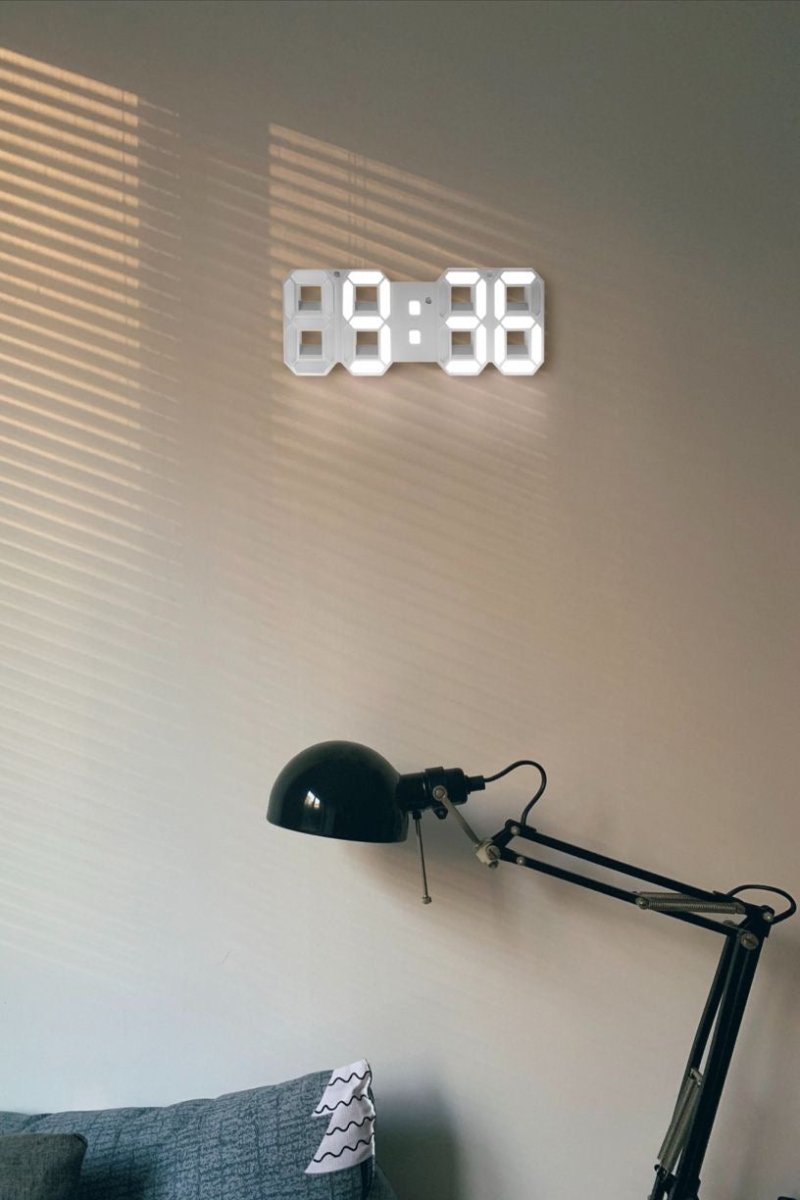 LumiSync 3D LED Wall Clock – Modern Digital Clock with Dimmable Lighting | Ka-mostore