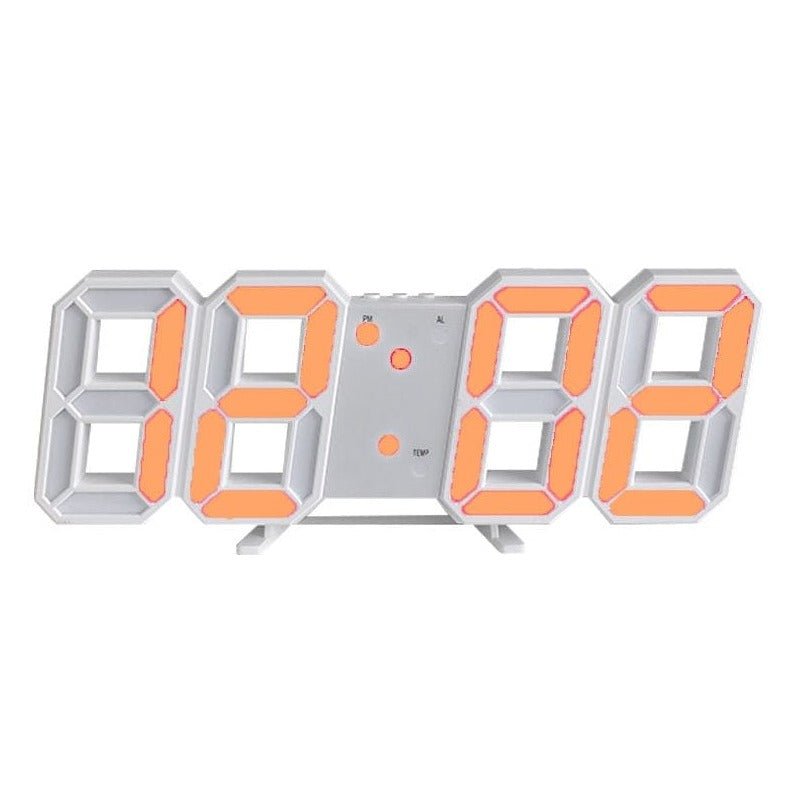 LumiSync 3D LED Wall Clock – Modern Digital Clock with Dimmable Lighting | Ka-mostore