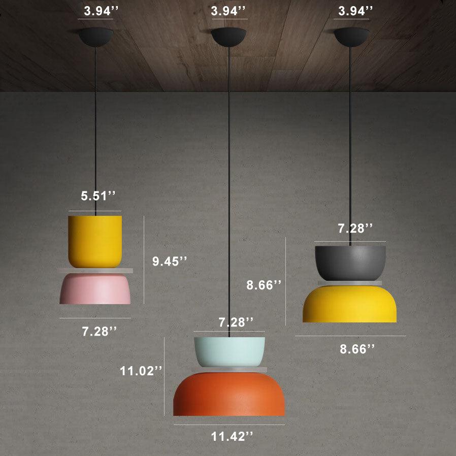 Macaron LED Pendant Light | Scandinavian Color Design | Ka-mostore