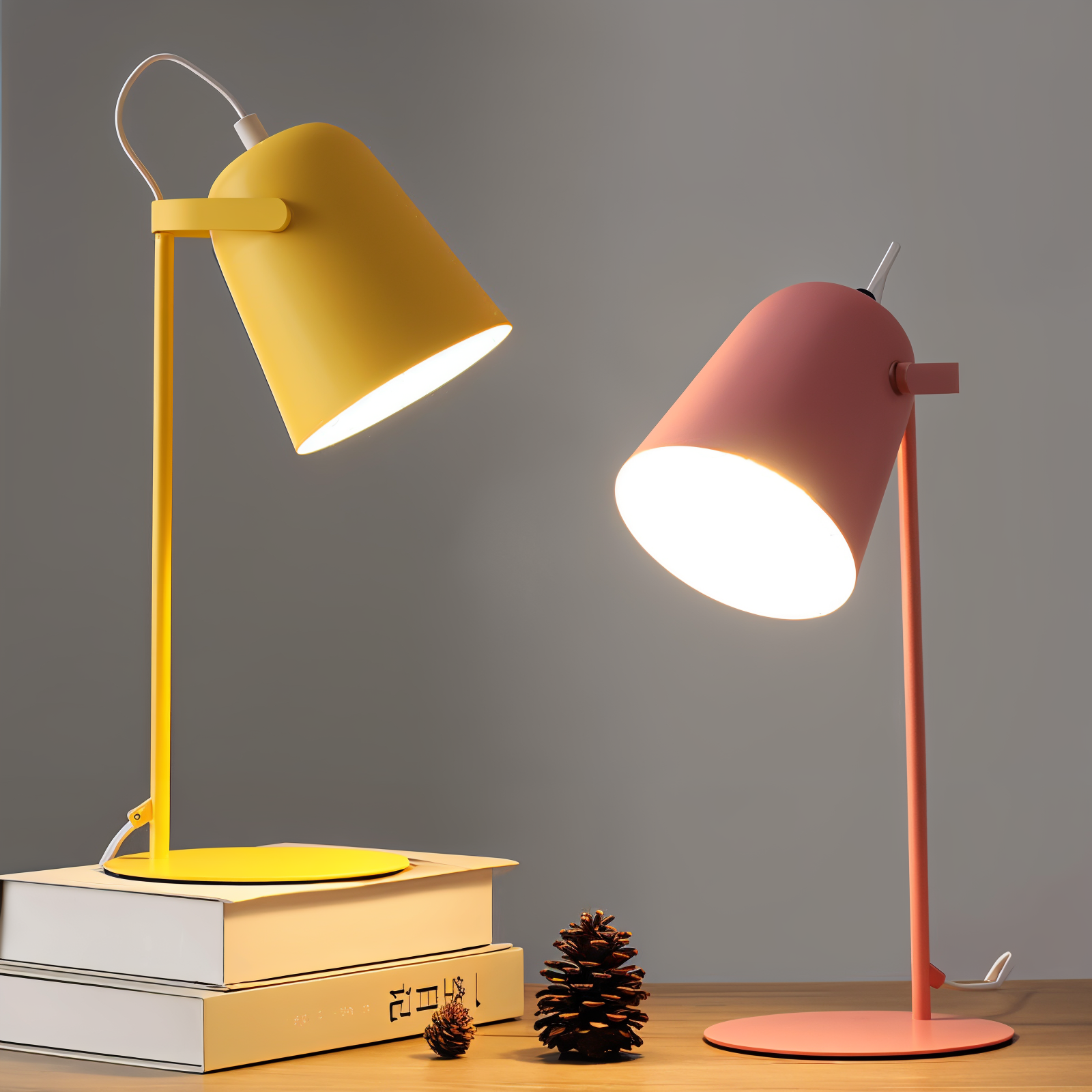 Macaron Table Lamp - Nordic Yellow Desk Lamp - Adjustable Lamp | Ka-mostore