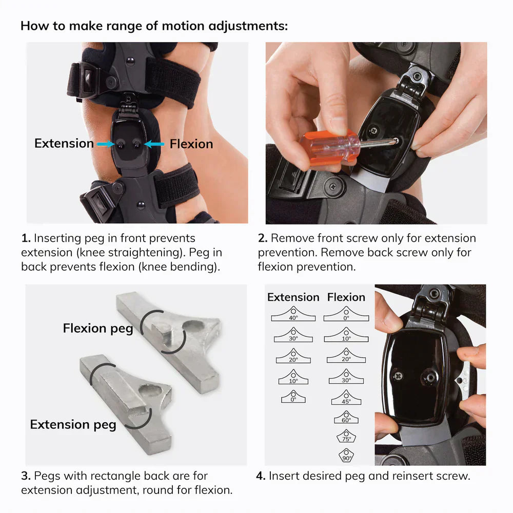 Medical OA Offloading Knee Brace | Unicompartimental Osteoarthritis Orthosis | Varus/Valgus Correction & ROM Control | Medial & Lateral Offloading | Adjustable Range of Motion | Ka-mostore