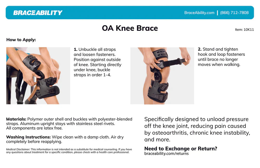 Medical OA Offloading Knee Brace | Unicompartimental Osteoarthritis Orthosis | Varus/Valgus Correction & ROM Control | Medial & Lateral Offloading | Adjustable Range of Motion | Ka-mostore
