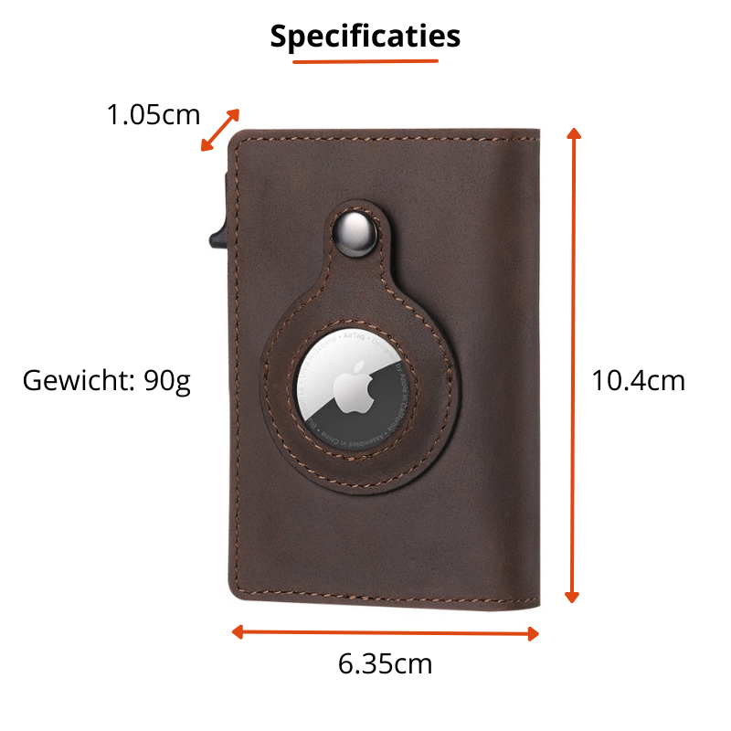 Carbon Fiber Wallet with Airtag Slot for Men | Ka-mostore